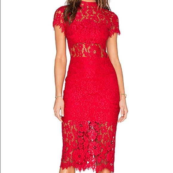 alexis red leona dress